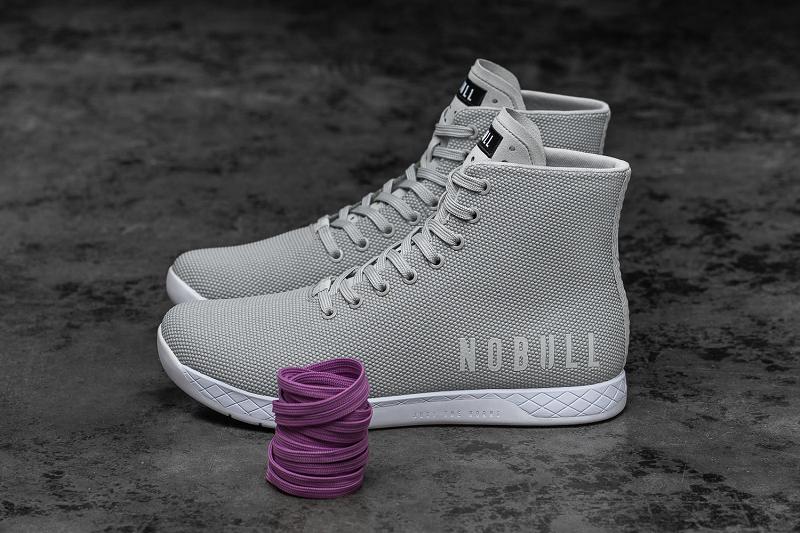 Men's Nobull High-Top Arctic Grey Trainers Grey | SG D2390F